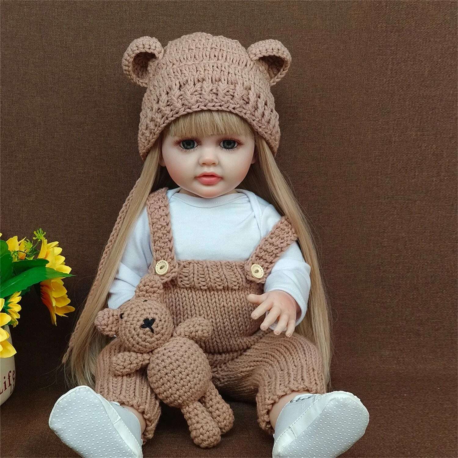 KIMLUD, Lifelike Reborn Dolls Realistic Full Silicone Baby Bebe Vinyl 50CM Newborn Girl Doll Princess Toddler Toy Gift, KIMLUD Womens Clothes