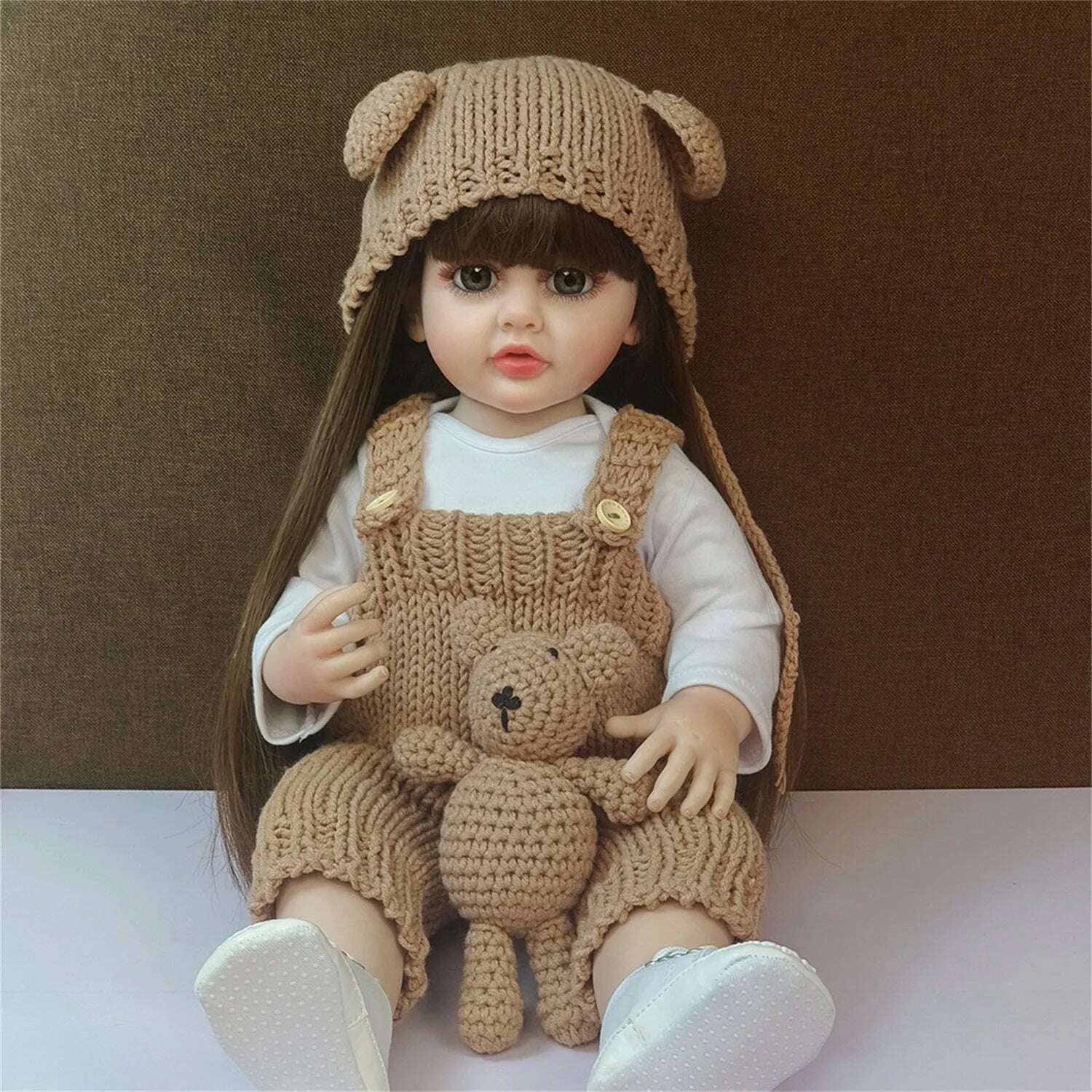 KIMLUD, Lifelike Reborn Dolls Realistic Full Silicone Baby Bebe Vinyl 50CM Newborn Girl Doll Princess Toddler Toy Gift, KIMLUD Womens Clothes