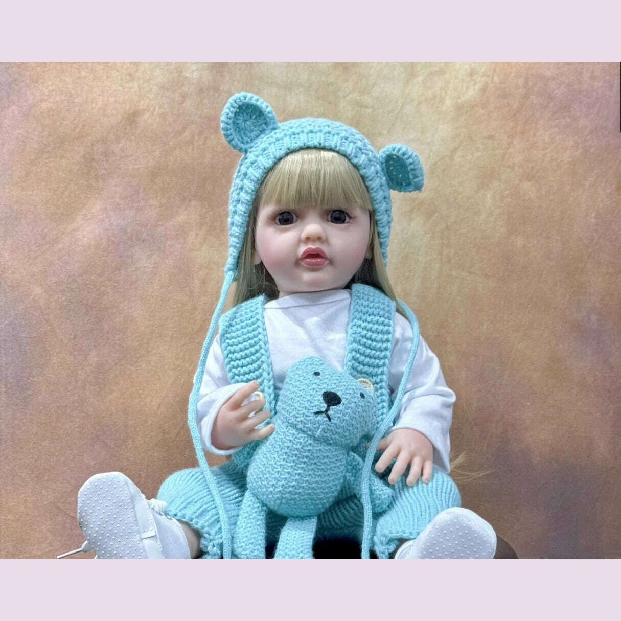 KIMLUD, Lifelike Reborn Dolls Realistic Full Silicone Baby Bebe Vinyl 50CM Newborn Girl Doll Princess Toddler Toy Gift, 50-Q / L, KIMLUD APPAREL - Womens Clothes