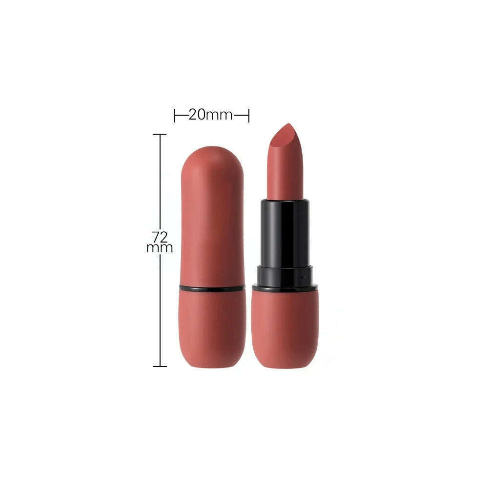 KIMLUD, Lip Glaze 6 Colors Moisture Lipstick Waterproof Non-stick Cup Lipstick 1pcs Velvet Matte Lipstick Cosmetics Soft Fog Lip Gloss, KIMLUD Womens Clothes