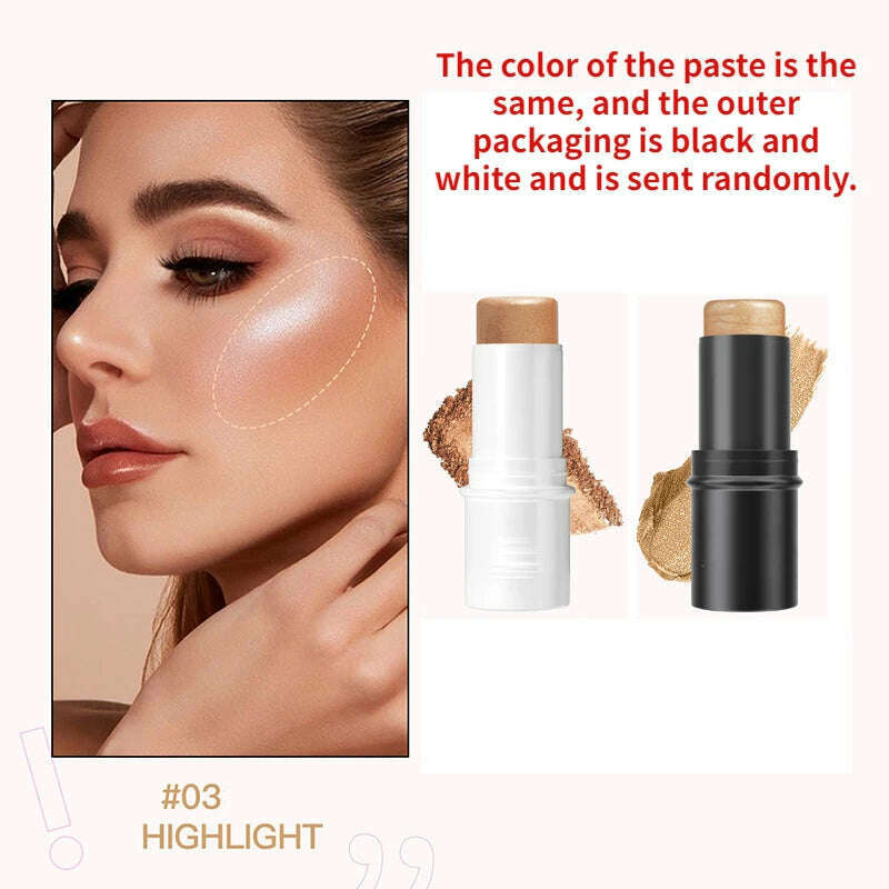 KIMLUD, Liquid Contour Stick Natural Matte Finish Highlighters Shadow Waterproof Contouring Wand V-face Shaping Contour Pen Face Makeup, 03, KIMLUD APPAREL - Womens Clothes