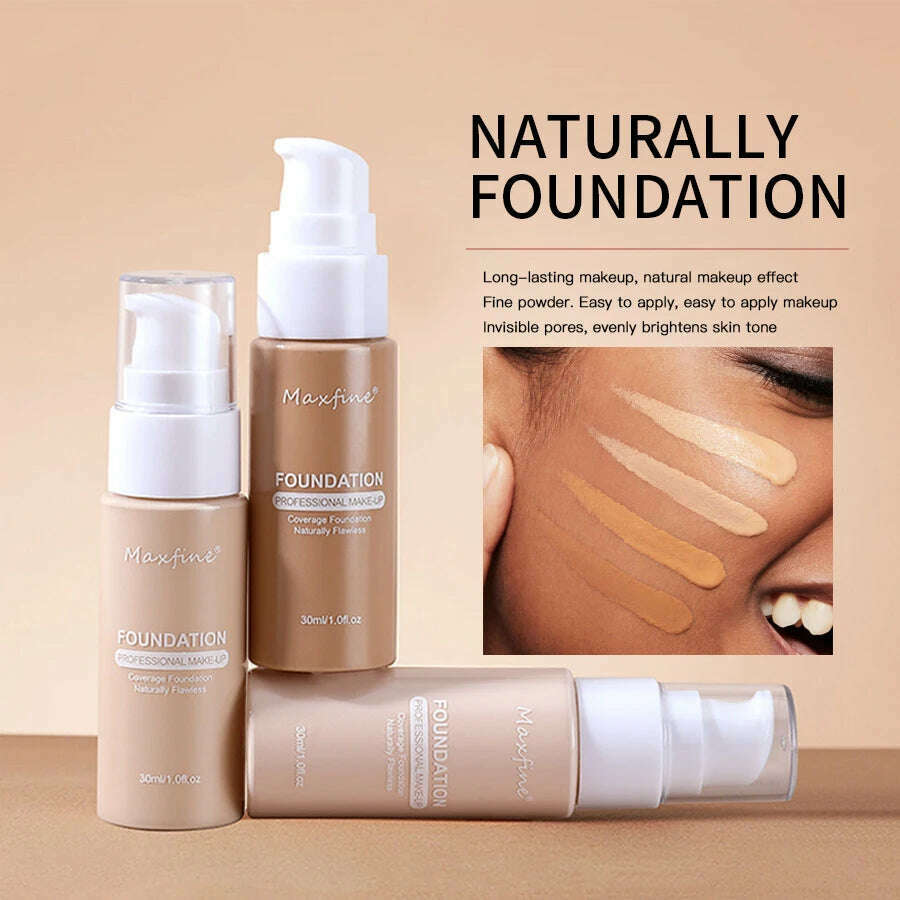 Liquid Foundation Effective Concealer Waterproof Sweat-resistant Makeup Professional Cosmetics - KIMLUD