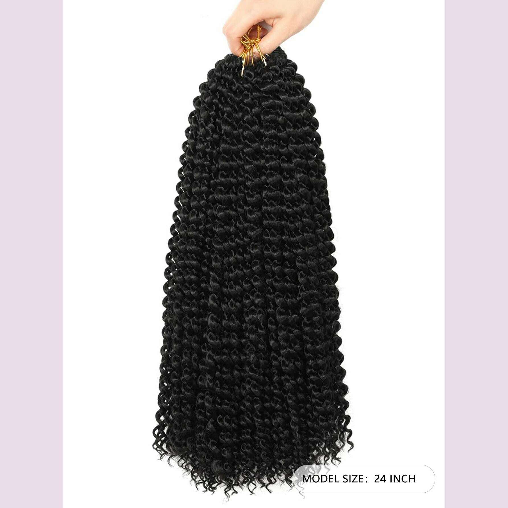 Long Passion Twist Hair (18,24 Inch) Water Wave Crochet Hair for Black Women Passion Twist Crochet Hair for Butterfly Locs 1 Pac - KIMLUD