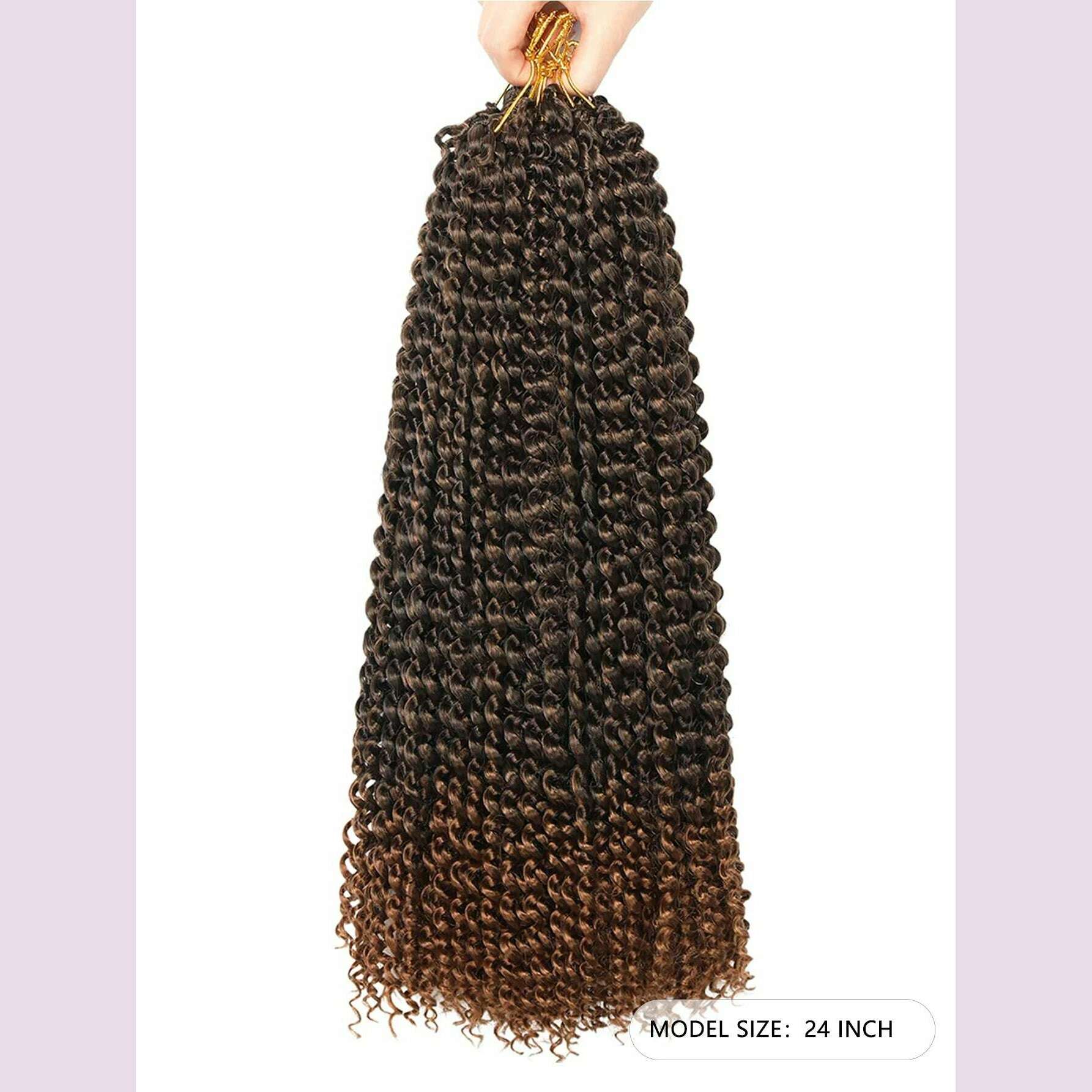 KIMLUD, Long Passion Twist Hair (18,24 Inch) Water Wave Crochet Hair for Black Women Passion Twist Crochet Hair for Butterfly Locs 1 Pac, T1B/30 / 18inches / 1Pcs/Lot, KIMLUD APPAREL - Womens Clothes