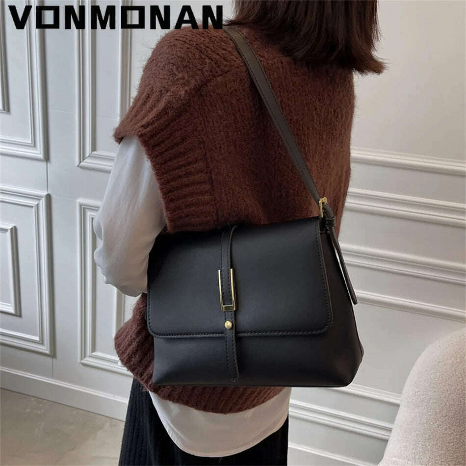 KIMLUD, Luxury Designer Handbags Purses Women Fashion Shoulder Bags High Quality Leather Crossbody Messenger Bags for Female Sac A Main, KIMLUD Womens Clothes