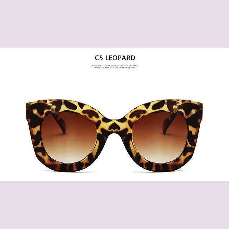 Luxury Rectangle sunglasses women brand designer retro cat eye sun glasses Female Eyewear UV400 oculos - KIMLUD