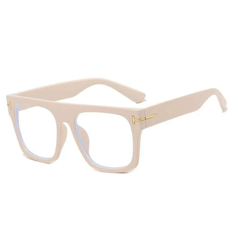 Luxury Square Reading Glasses Women High Quality Elegant Overszied Anti Blue Light Prescription Presbyopic Eyeglasses Men - KIMLUD