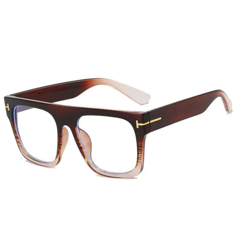 Luxury Square Reading Glasses Women High Quality Elegant Overszied Anti Blue Light Prescription Presbyopic Eyeglasses Men - KIMLUD