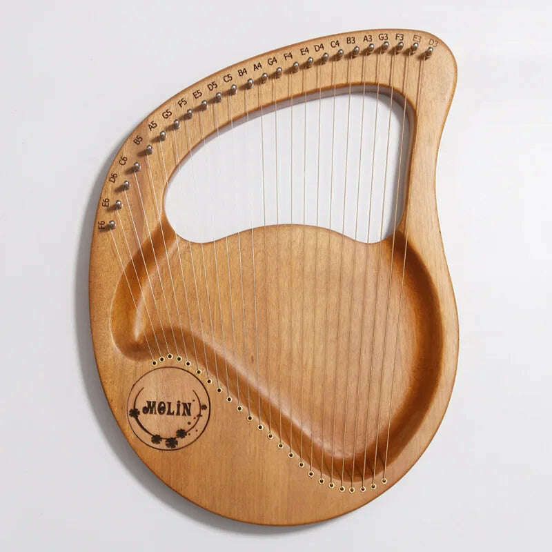 KIMLUD, Lyre Harp 10/16/19/21/24 Strings Piano Harp Lyre Harp Mahogany Stringed Musical Instrument With Tuning Wrench Spare Strings, 24 strings 3, KIMLUD APPAREL - Womens Clothes