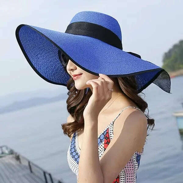 MAXSITI U Summer Straw Hats Bowknot Steamer Breathable Sun Hat Women Holiday Beach Hat Sun Protection Cap Visor Hat sombreros - KIMLUD