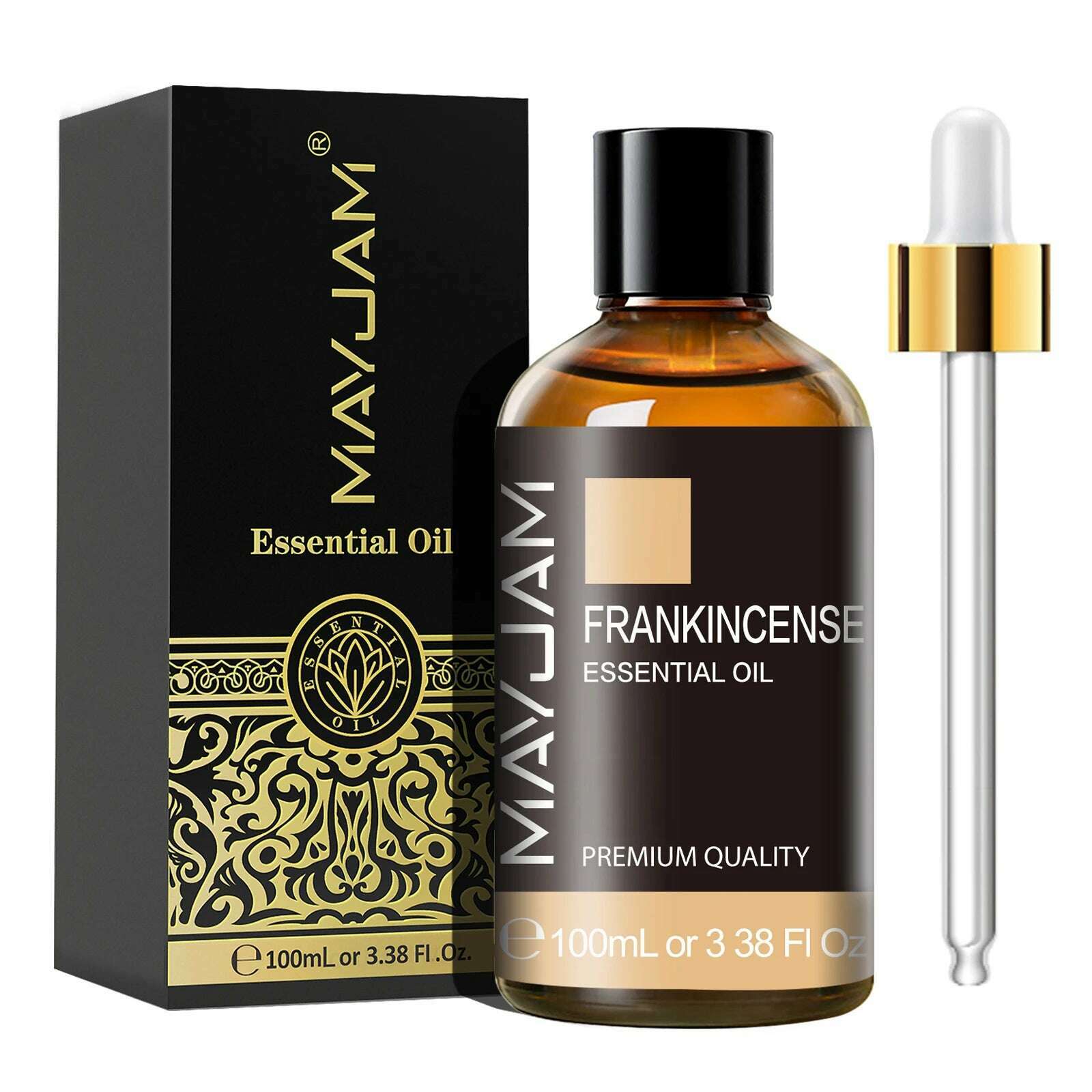 KIMLUD, MAYJAM 1PCS 100ML Essential Oil with Dropper Sandalwood Lavender Eucalyptus Vanilla Aroma Oil For Humidifier Scent Candle Burner, Frankincense / 100ml, KIMLUD APPAREL - Womens Clothes