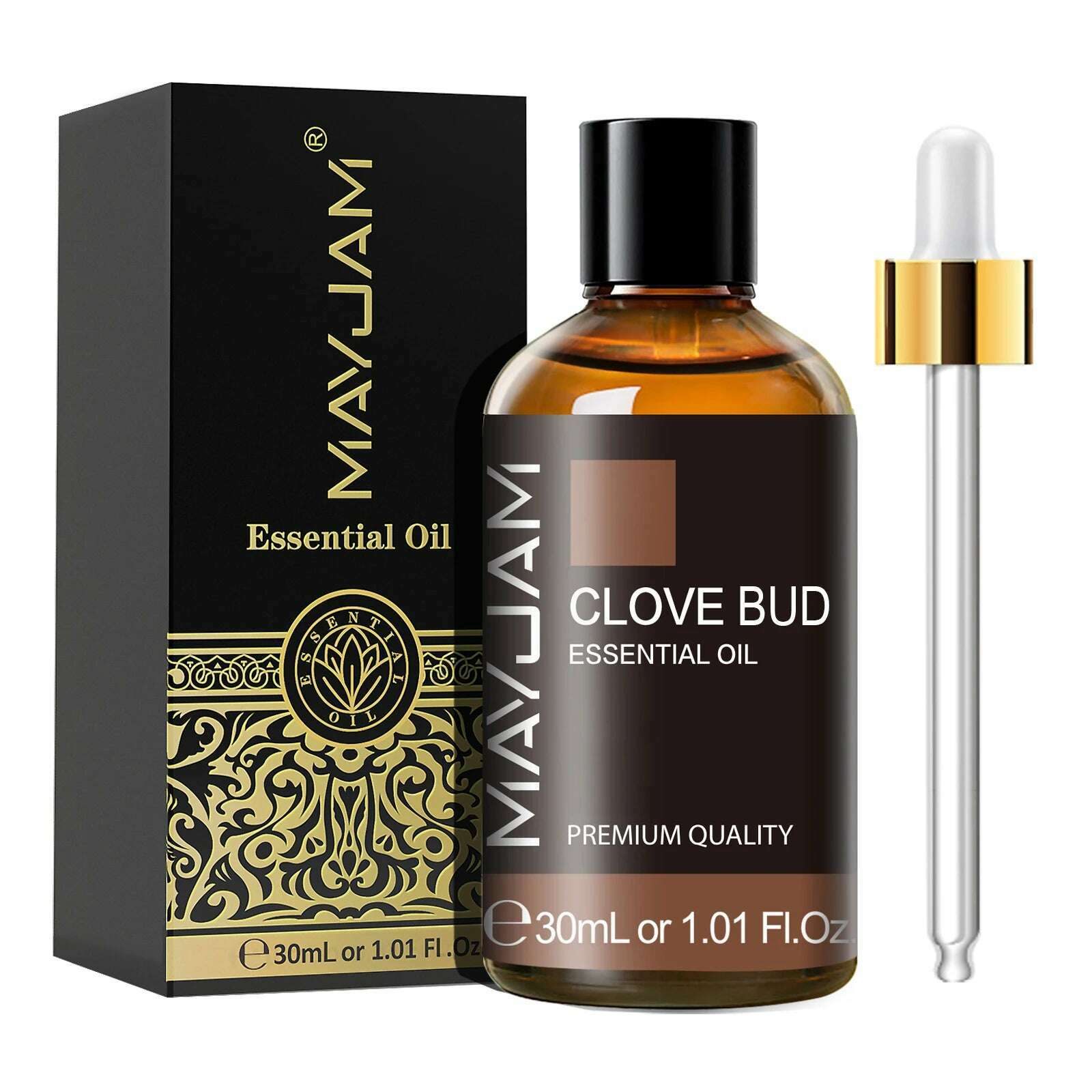 KIMLUD, MAYJAM 30ML with Dropper Essential Oils Oregano Lemon Eucalyptus Spearmint Neroli Helichrysum Turmeric Anise Star Tea Tree, Clove Bud / 30ml, KIMLUD APPAREL - Womens Clothes