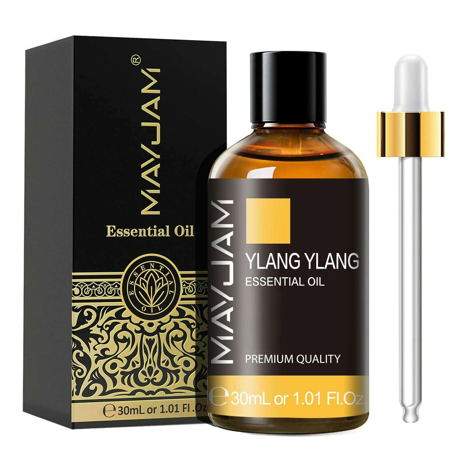 KIMLUD, MAYJAM 30ML with Dropper Essential Oils Oregano Lemon Eucalyptus Spearmint Neroli Helichrysum Turmeric Anise Star Tea Tree, Ylang Ylang / 30ml, KIMLUD APPAREL - Womens Clothes