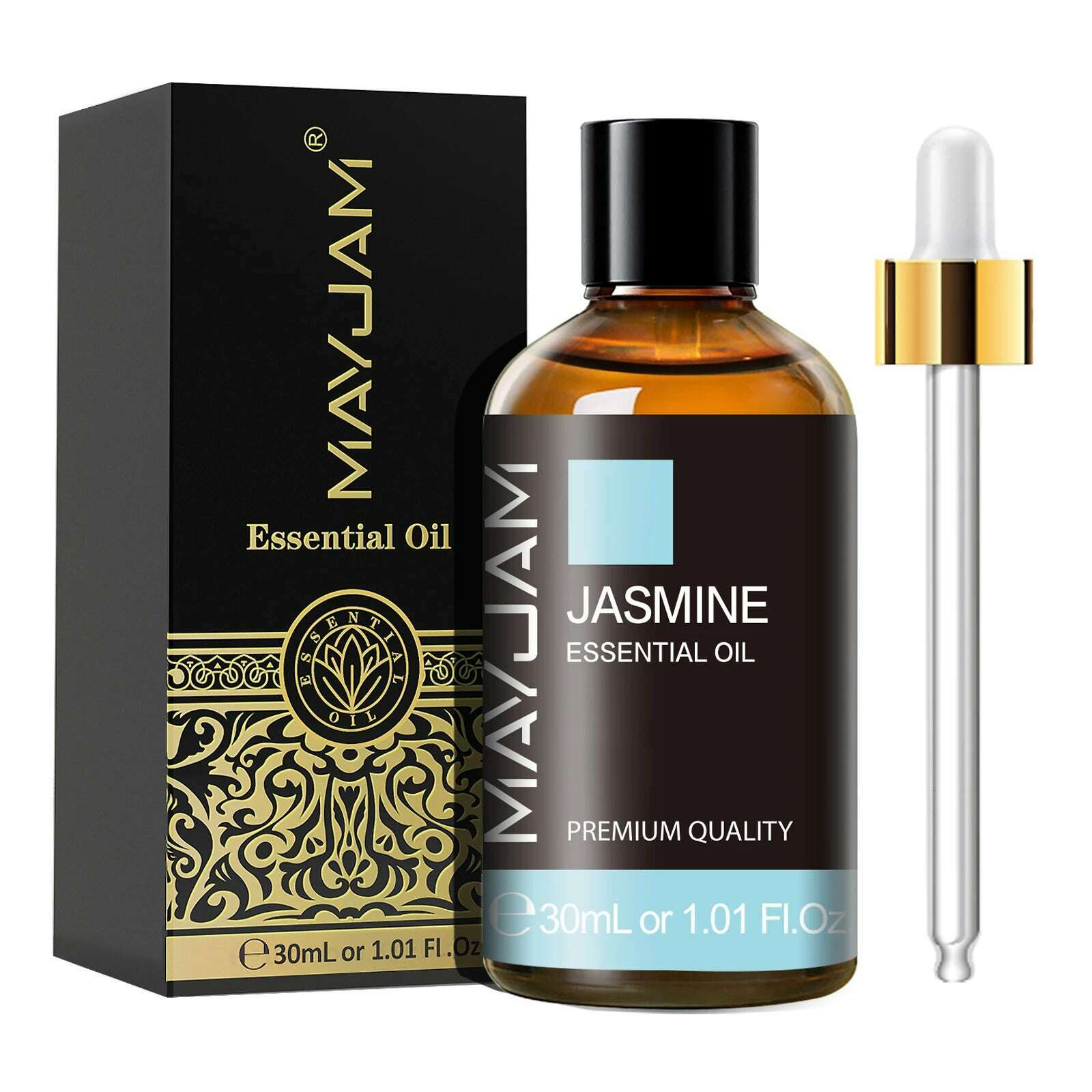 KIMLUD, MAYJAM 30ML with Dropper Essential Oils Oregano Lemon Eucalyptus Spearmint Neroli Helichrysum Turmeric Anise Star Tea Tree, Jasmine / 30ml, KIMLUD APPAREL - Womens Clothes