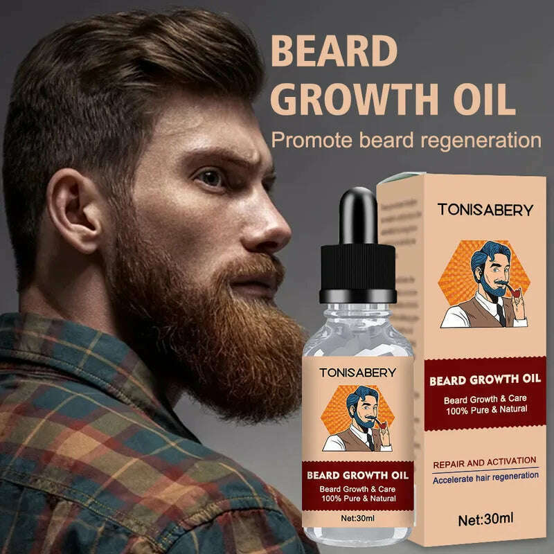 KIMLUD, Men Beard Growth Oil 100% Natural Beard Growth Essence Hair Loss Products Beard Care Hair Growth Nourishing Enhancer Beard Care, Default Title, KIMLUD APPAREL - Womens Clothes