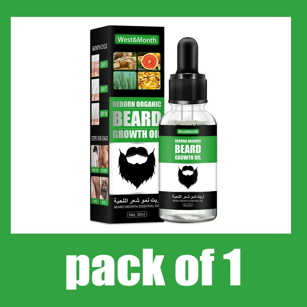 KIMLUD, Men Beard Growth Roller Set Beard Growth Kit Men's Growth Essence Nourishing Enhancer Oil Spray Beard Care, 1PC 30ml, KIMLUD APPAREL - Womens Clothes