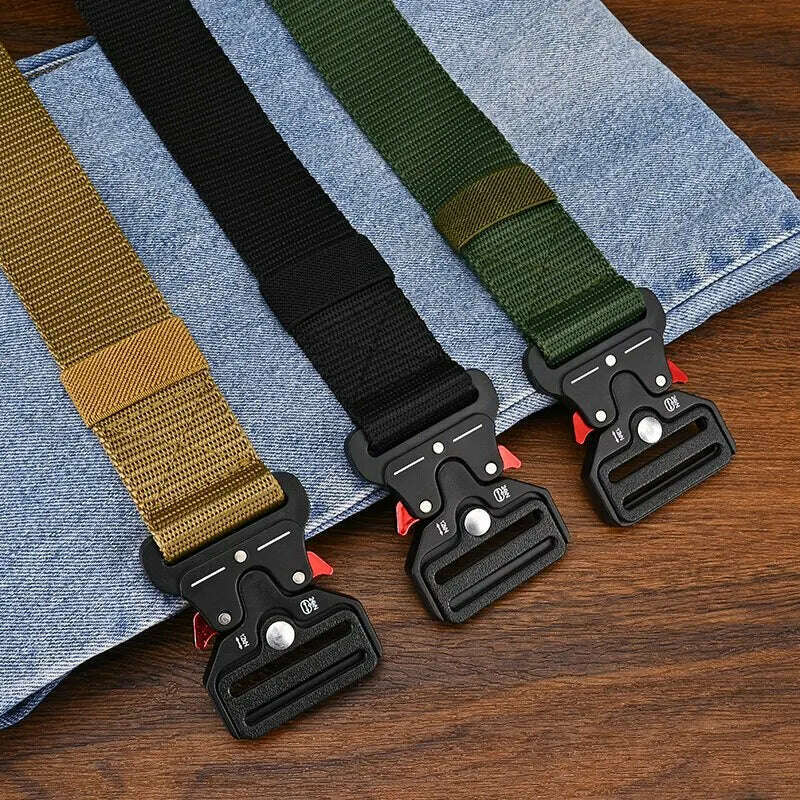 KIMLUD, Men's Belt Outdoor Multi Function Belt High Quality Canvas For Nylon Male Luxury Belts Women's Sports Jeans Belt Neutral Belts, KIMLUD Womens Clothes