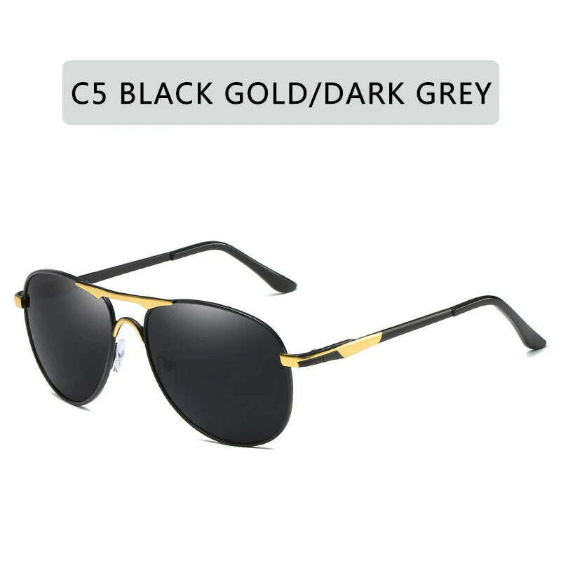 KIMLUD, Men's Polarized Sunglasses Women Driving Pilot Vintage Sun Glasses Brand Designer Male Black Sunglasses For Man Women UV400, C5 / Polarized, KIMLUD Womens Clothes