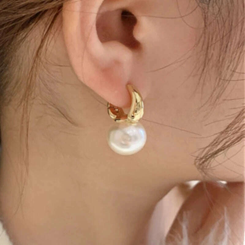 KIMLUD, MiHan Fashion Jewelry Elegant Temperament Simulated Pearl Drop Earrings For Women Wedding Gifts 2024 Trend New, Style-1, KIMLUD APPAREL - Womens Clothes