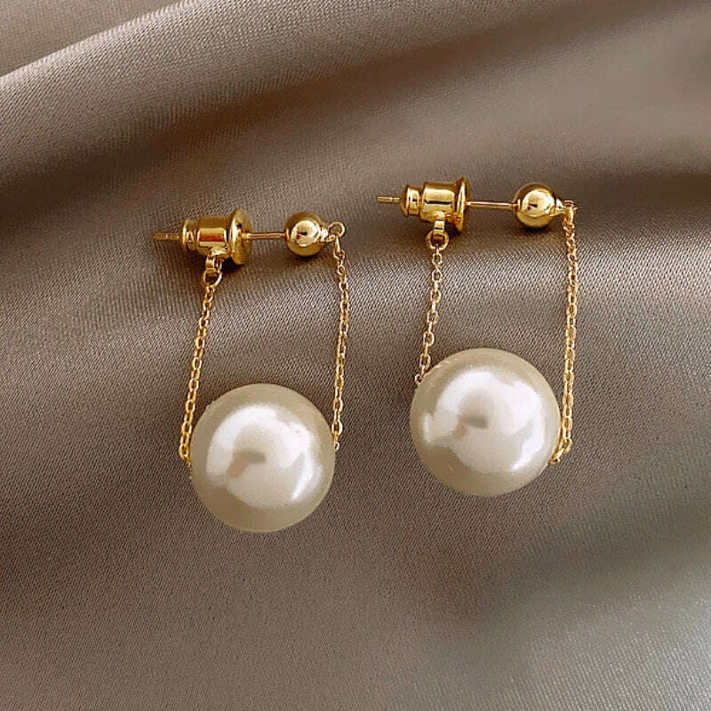 KIMLUD, MiHan Fashion Jewelry Elegant Temperament Simulated Pearl Drop Earrings For Women Wedding Gifts 2024 Trend New, Style-9, KIMLUD APPAREL - Womens Clothes