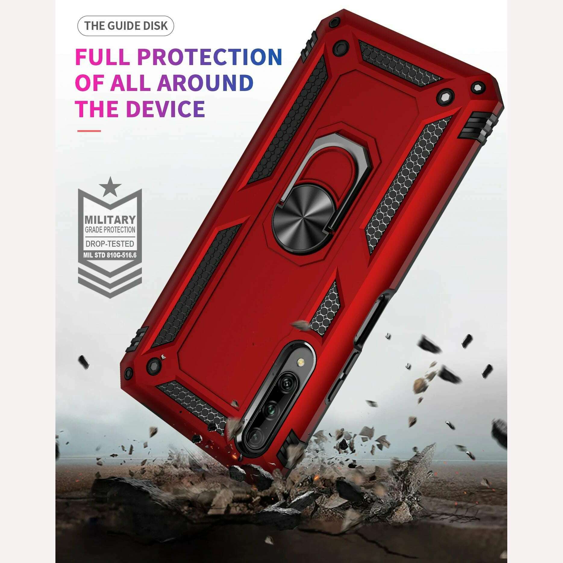 KIMLUD, Military Grade Drop Proof Protection Cover With Kickstand For Huawei Y5 Y6 Y7 Y9 2019 Y9S Y9 Prime 2019 Cover, KIMLUD Womens Clothes