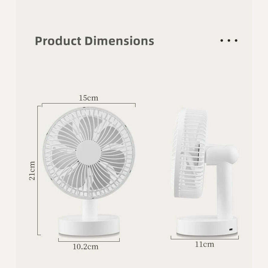 KIMLUD, Mini USB Table Fan 4 Speeds Portable Desktop Table Cooling Fan Powered by USB Strong Wind Kipas USB Desk Fan, KIMLUD Womens Clothes