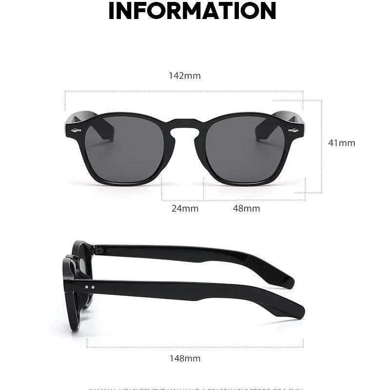 KIMLUD, MIZHO Original Brand Design PC Frames Gradient Tiny Sunglasses Women High Quality UVB Brown oculos de sol masculino Eyewear Men, KIMLUD Womens Clothes
