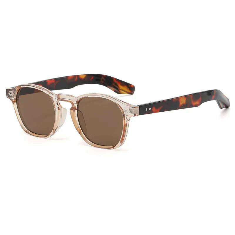 KIMLUD, MIZHO Original Brand Design PC Frames Gradient Tiny Sunglasses Women High Quality UVB Brown oculos de sol masculino Eyewear Men, MTY191 ClearTea / CHINA / photo color, KIMLUD Womens Clothes