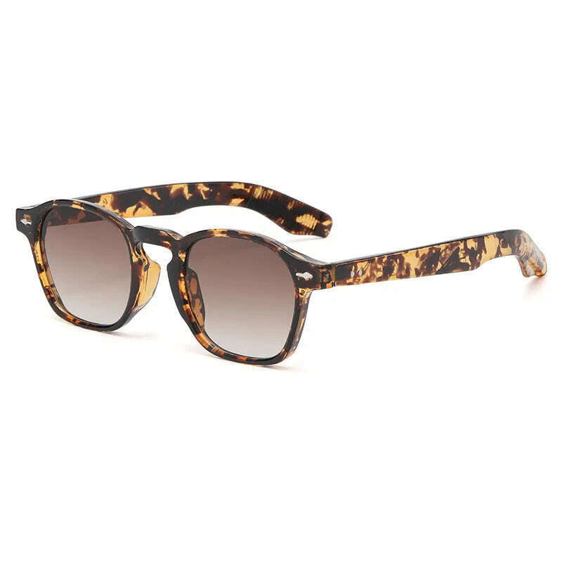 KIMLUD, MIZHO Original Brand Design PC Frames Gradient Tiny Sunglasses Women High Quality UVB Brown oculos de sol masculino Eyewear Men, MTY191 BrownSpots / CHINA / photo color, KIMLUD Womens Clothes