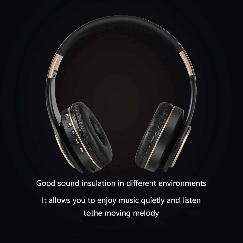 KIMLUD, MP3 Player Noise Canceling Headphones Blutooth T8 Foldable With Audio Cable Bluetooth Earphone Hedset Earphones Big Ear Phones, KIMLUD Womens Clothes