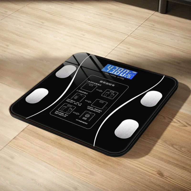 KIMLUD, Multi-functional Human Electronic Scale Home Weight Scale Professional Fat Smart Bluetooth Measurement Height Weight, KIMLUD Womens Clothes