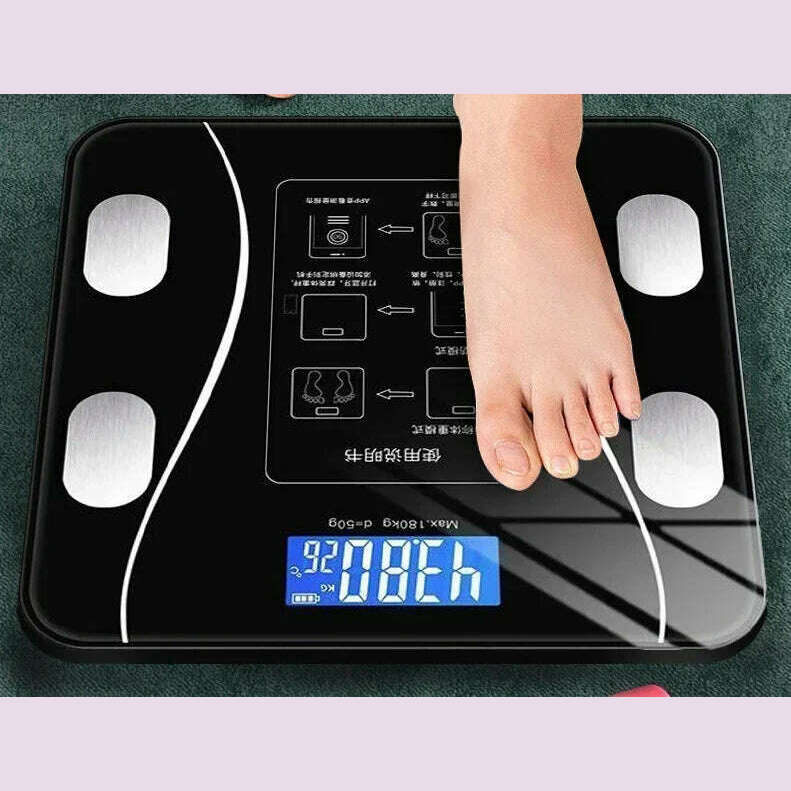 KIMLUD, Multi-functional Human Electronic Scale Home Weight Scale Professional Fat Smart Bluetooth Measurement Height Weight, KIMLUD Womens Clothes