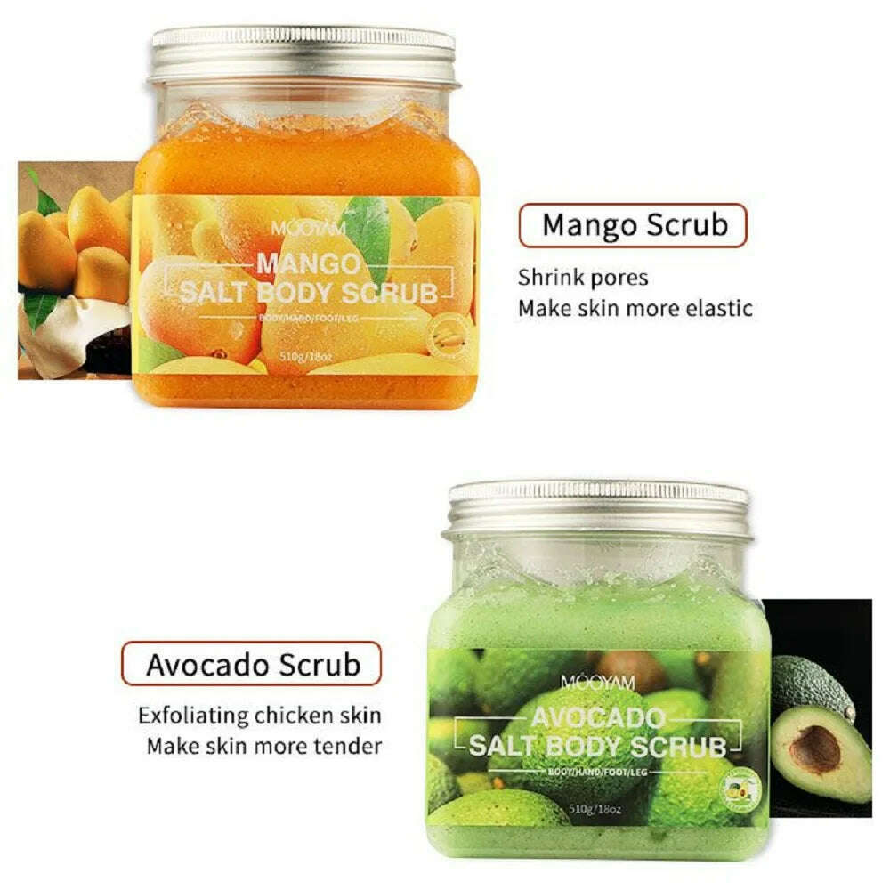 Natural Body Exfoliator Moisturizing Fruit Bath Body Scrub for Nourishing Essential Body Care - KIMLUD