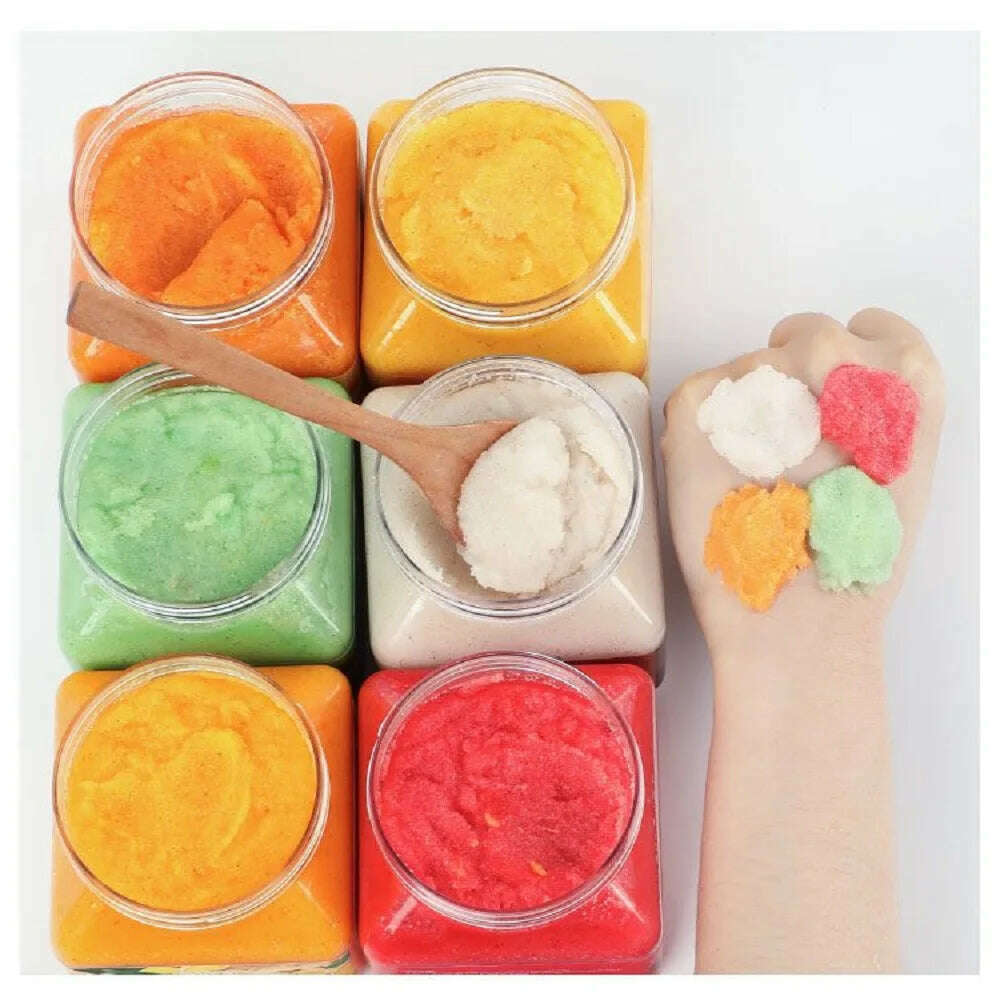 Natural Body Exfoliator Moisturizing Fruit Bath Body Scrub for Nourishing Essential Body Care - KIMLUD