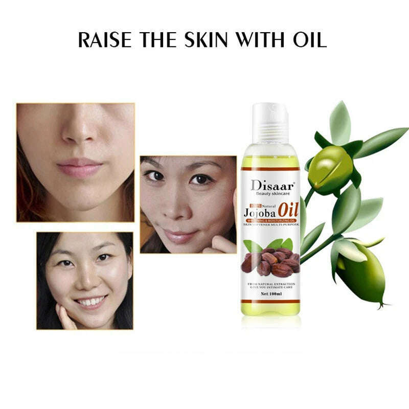 KIMLUD, Natural Organic Jojoba Oil Anti Aging Firming Skin Face Oil Moisturizing Relaxing Massage Oil Hair Repair Skin Care Body Oil, KIMLUD Womens Clothes