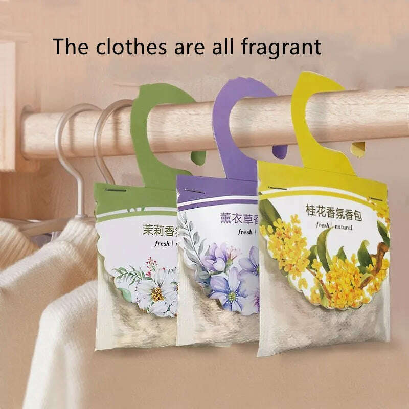 Natural Sachet Hanging Lavender Spice Pack Bedroom Closet Aromatherapy long-lasting deodorizing air freshener - KIMLUD