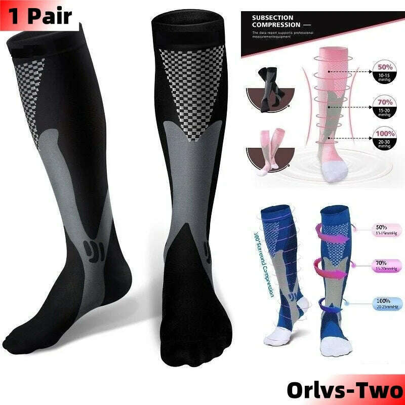 KIMLUD, New Arrival Stockings Compression Golf Sport Socks Medical Nursing Stockings Prevent Varicose Veins Socks Fit For Rugby Socks, KIMLUD Womens Clothes