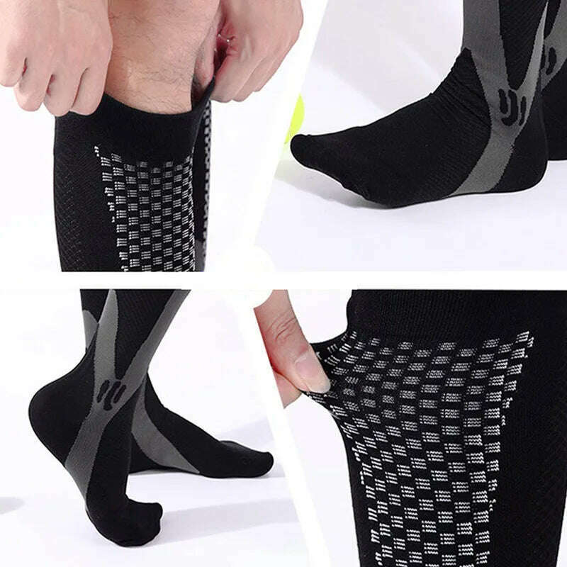 KIMLUD, New Arrival Stockings Compression Golf Sport Socks Medical Nursing Stockings Prevent Varicose Veins Socks Fit For Rugby Socks, KIMLUD Womens Clothes