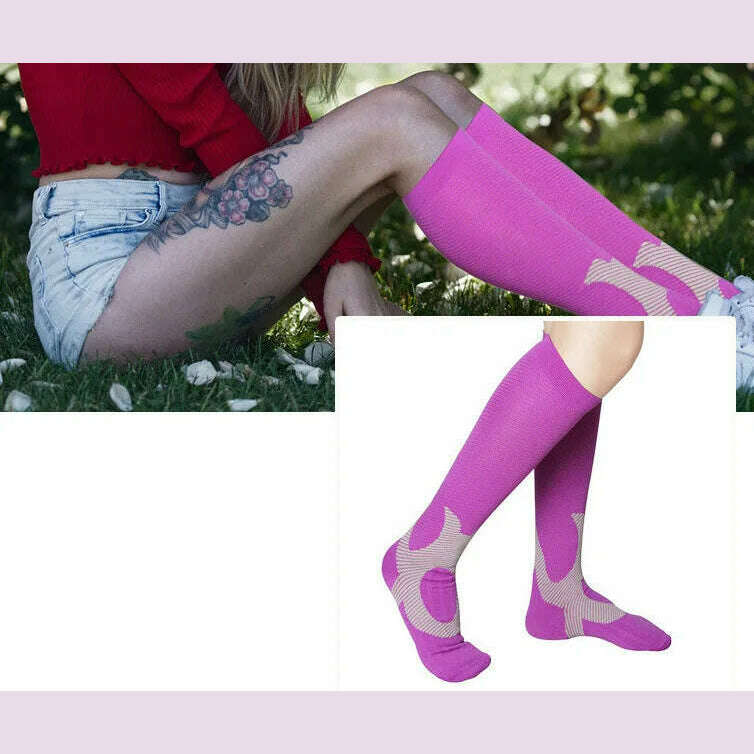 KIMLUD, New Arrival Stockings Compression Golf Sport Socks Medical Nursing Stockings Prevent Varicose Veins Socks Fit For Rugby Socks, KIMLUD Womens Clothes