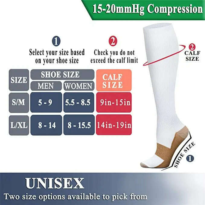 KIMLUD, New Arrival Stockings Compression Golf Sport Socks Medical Nursing Stockings Prevent Varicose Veins Socks Fit For Rugby Socks, KIMLUD Womens Clothes