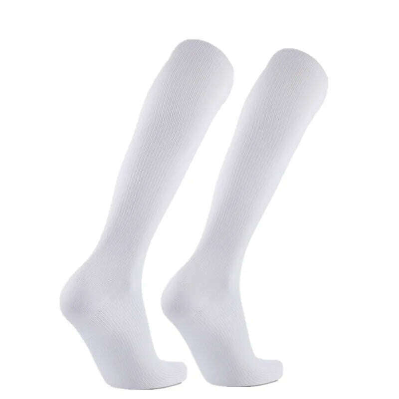 KIMLUD, New Arrival Stockings Compression Golf Sport Socks Medical Nursing Stockings Prevent Varicose Veins Socks Fit For Rugby Socks, YSZ03-White / S-M EU 35-41, KIMLUD APPAREL - Womens Clothes