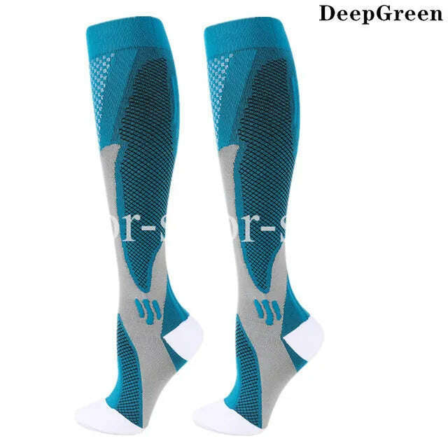 KIMLUD, New Arrival Stockings Compression Golf Sport Socks Medical Nursing Stockings Prevent Varicose Veins Socks Fit For Rugby Socks, YSZ02-DGN / S-M EU 35-41, KIMLUD APPAREL - Womens Clothes