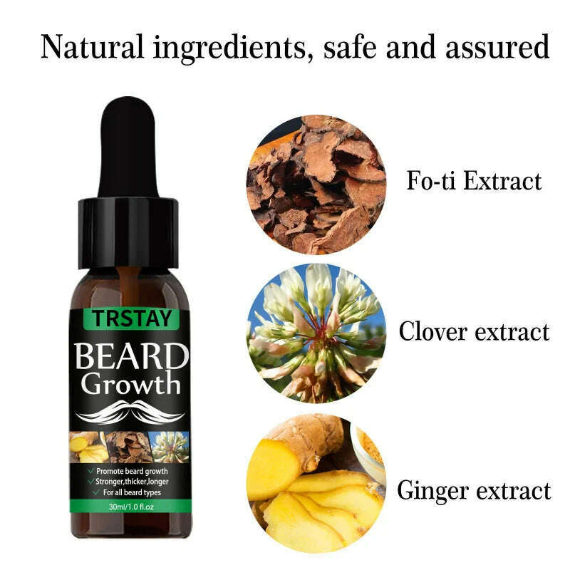 KIMLUD, NEW Beard Hair Growth Essential Oil Anti Hair Loss Product Natural Mustache Regrowth Oil for Men Nourishing Beard Care Roller, KIMLUD Womens Clothes