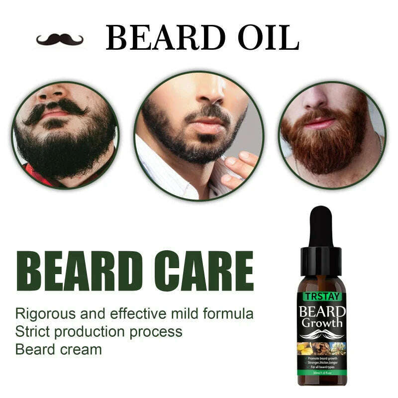 KIMLUD, NEW Beard Hair Growth Essential Oil Anti Hair Loss Product Natural Mustache Regrowth Oil for Men Nourishing Beard Care Roller, KIMLUD Womens Clothes