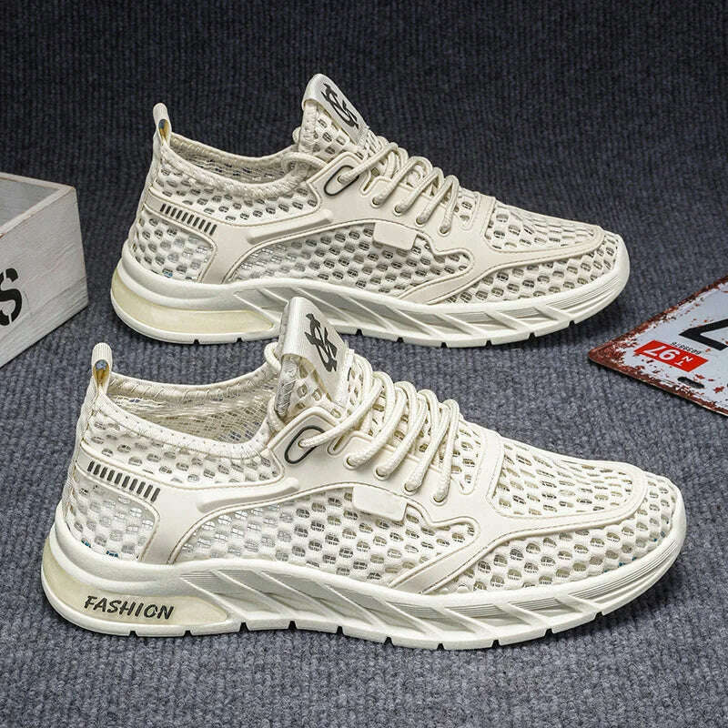 KIMLUD, New Fashionable Men's Delicate Comfortable Flexible Breathable Anti Slip Wear-resistant Mesh Casual Sports Shoes Sneakers, KIMLUD Womens Clothes