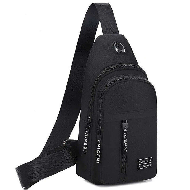 New Men Shoulder Bags Chest Bag Multifuncional Crossbody Bags Travel Sling Bag - KIMLUD