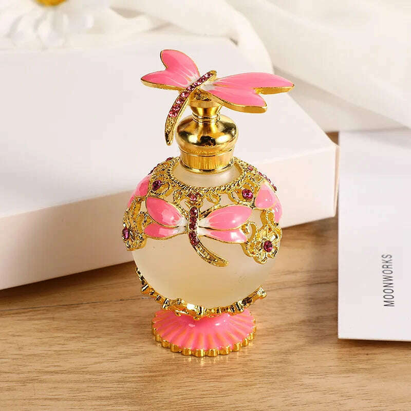 New perfume bottle with essential oils Arabian Middle Eastern style empty bottle - KIMLUD