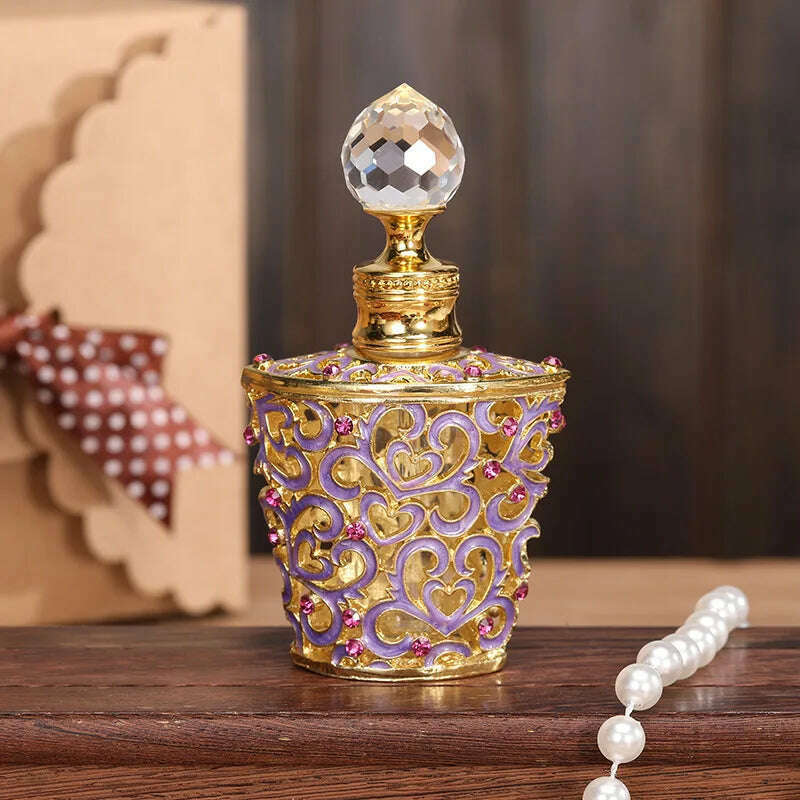 KIMLUD, New perfume bottle with essential oils Arabian Middle Eastern style empty bottle, 10ml 1 / Glass, KIMLUD APPAREL - Womens Clothes