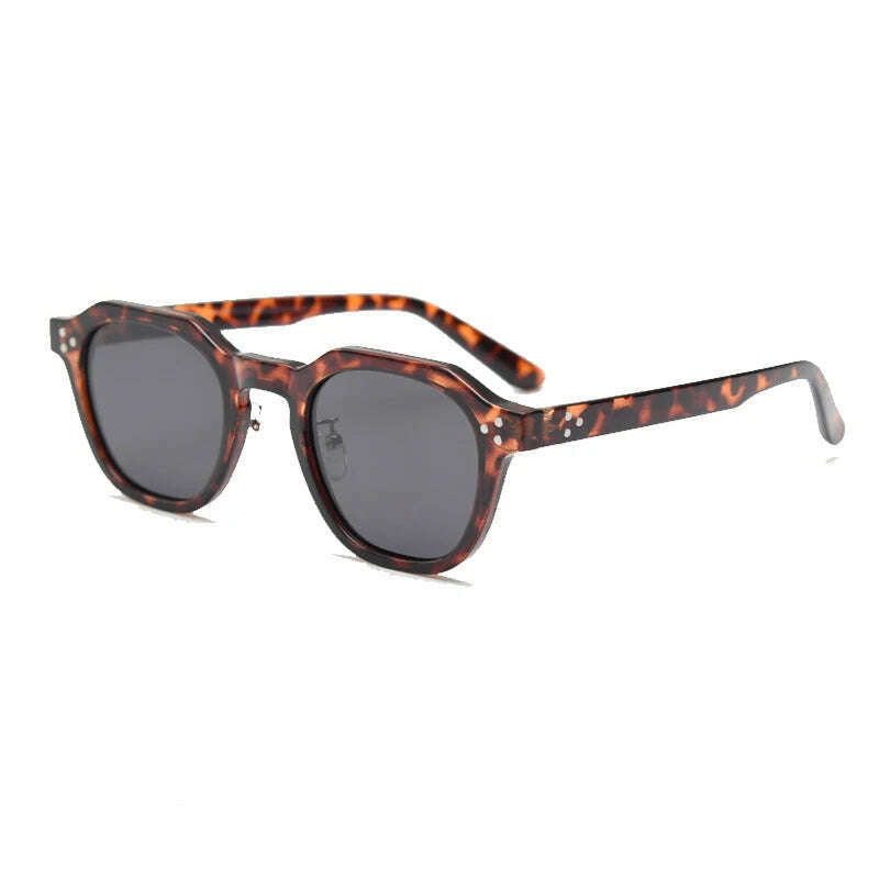 KIMLUD, New Retro Polarized TR90 Frame Men's Sunglasses Fashion Polygon Women Sunglasses Male Outddor High Quality Travel UV400 Eyewear, C08 Tortoiseshell / CHINA, KIMLUD Womens Clothes