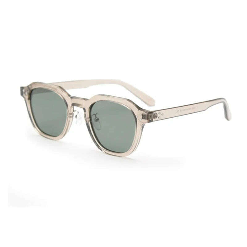 KIMLUD, New Retro Polarized TR90 Frame Men's Sunglasses Fashion Polygon Women Sunglasses Male Outddor High Quality Travel UV400 Eyewear, C07 Translucent gray / CHINA, KIMLUD Womens Clothes